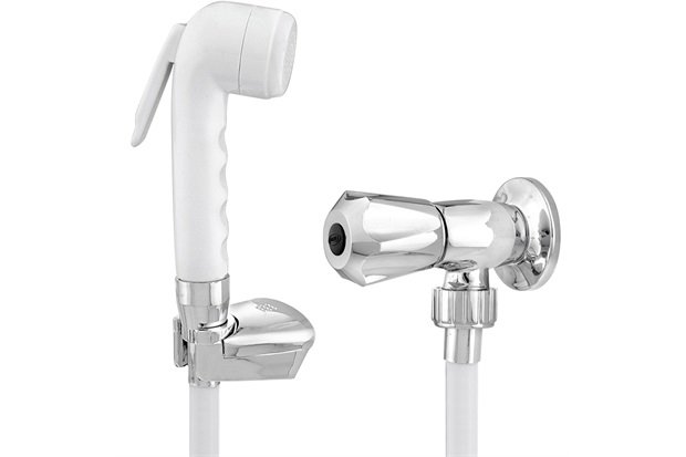 Ducha Higiênica com Gatilho Branca E Cromada