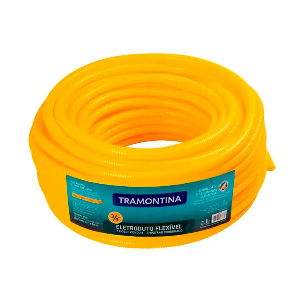 Eletroduto Corrugado Flexível PVC com 50M